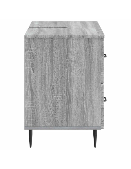 Armadio per Lavabo da Bagno HAARLEM Sonoma grigio