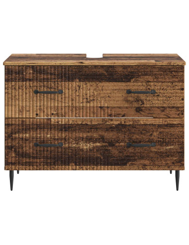 Armadio per Lavabo da Bagno HAARLEM Legno antico