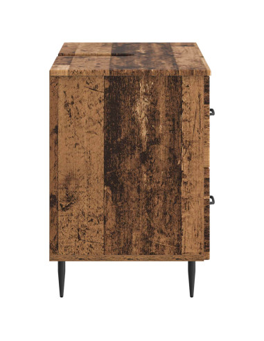 Armadio per Lavabo da Bagno HAARLEM Legno antico
