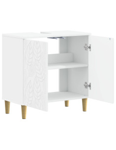 Armadio per Lavabo da Bagno DELFT Bianco 59,5 x 31,5 x 59 cm 2