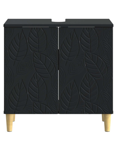 Armadio per Lavabo da Bagno DELFT Nero 59,5 x 31,5 x 59 cm
