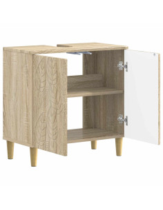 Armadio per Lavabo da Bagno DELFT Rovere Sonoma 2