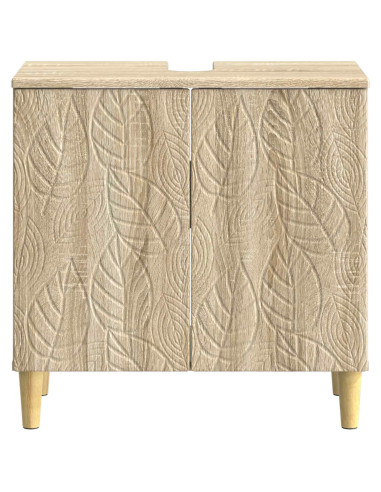 Armadio per Lavabo da Bagno DELFT Rovere Sonoma