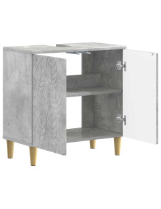 Armadio per Lavabo da Bagno DELFT Grigio Cemento 2