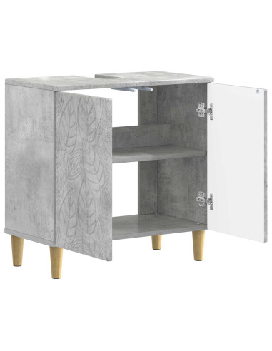 Armadio per Lavabo da Bagno DELFT Grigio Cemento