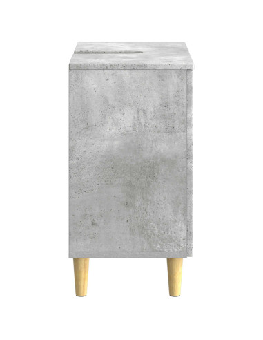 Armadio per Lavabo da Bagno DELFT Grigio Cemento