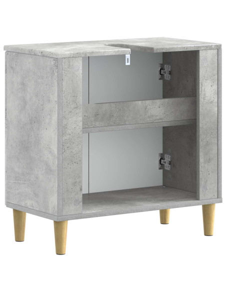 Armadio per Lavabo da Bagno DELFT Grigio Cemento