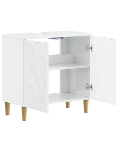Armadio per Lavabo da Bagno DELFT Bianco Lucido 2