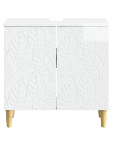 Armadio per Lavabo da Bagno DELFT Bianco Lucido