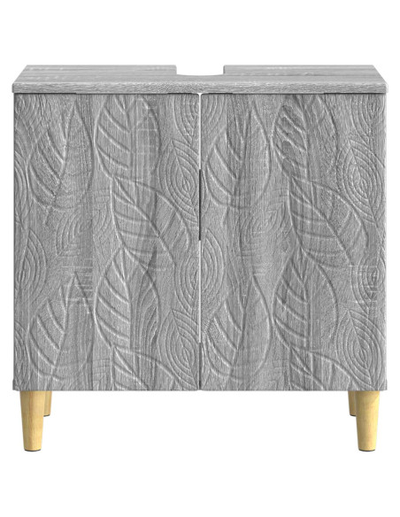 Armadio per Lavabo da Bagno DELFT Sonoma grigio