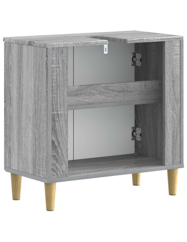 Armadio per Lavabo da Bagno DELFT Sonoma grigio