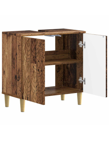 Armadio per Lavabo da Bagno DELFT Legno antico