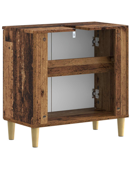 Armadio per Lavabo da Bagno DELFT Legno antico