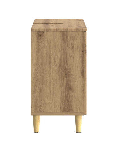 Armadio per Lavabo da Bagno DELFT Rovere Artigianale
