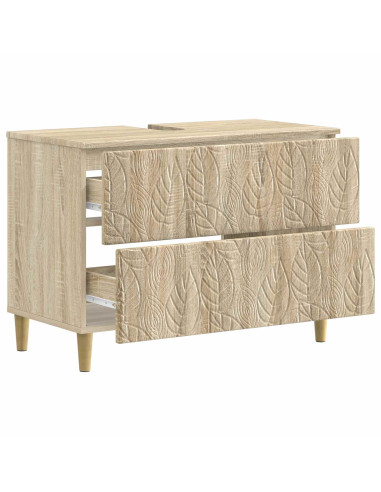 Armadio per Lavabo da Bagno DELFT Rovere Sonoma 82 x 41 x 59 cm