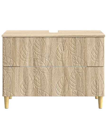 Armadio per Lavabo da Bagno DELFT Rovere Sonoma 82 x 41 x 59 cm