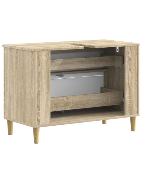 Armadio per Lavabo da Bagno DELFT Rovere Sonoma 82 x 41 x 59 cm