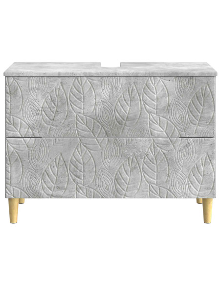 Armadio per Lavabo da Bagno DELFT Grigio Cemento