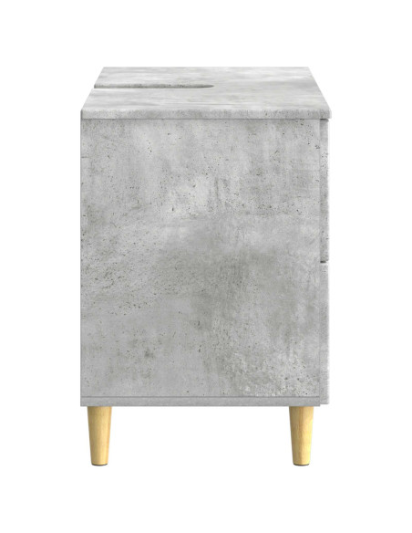 Armadio per Lavabo da Bagno DELFT Grigio Cemento