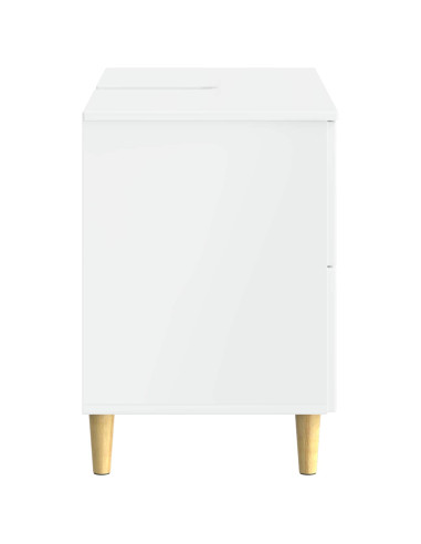Armadio per Lavabo da Bagno DELFT Bianco Lucido 82 x 41 x 59 cm