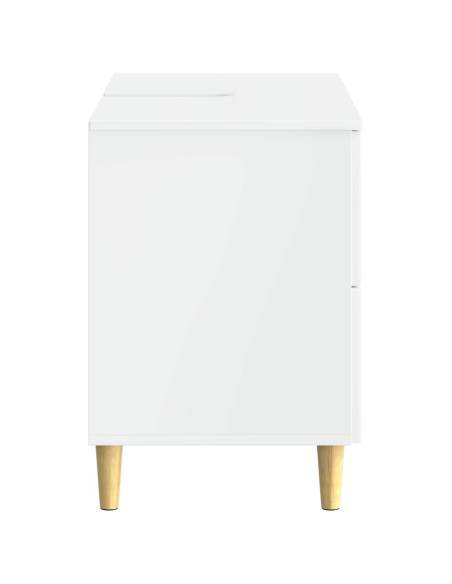 Armadio per Lavabo da Bagno DELFT Bianco Lucido 82 x 41 x 59 cm