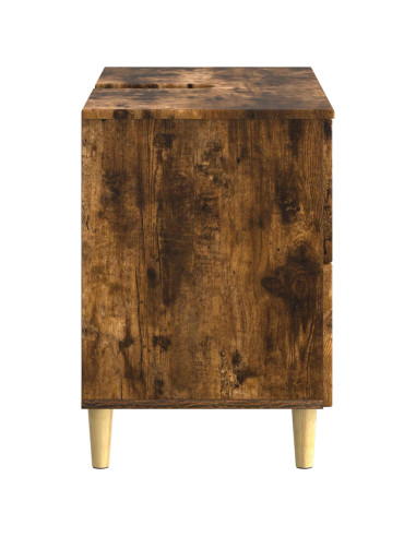 Armadio per Lavabo da Bagno DELFT Rovere Fumo 82 x 41 x 59 cm