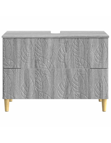 Armadio per Lavabo da Bagno DELFT Sonoma grigio 82 x 41 x 59 cm