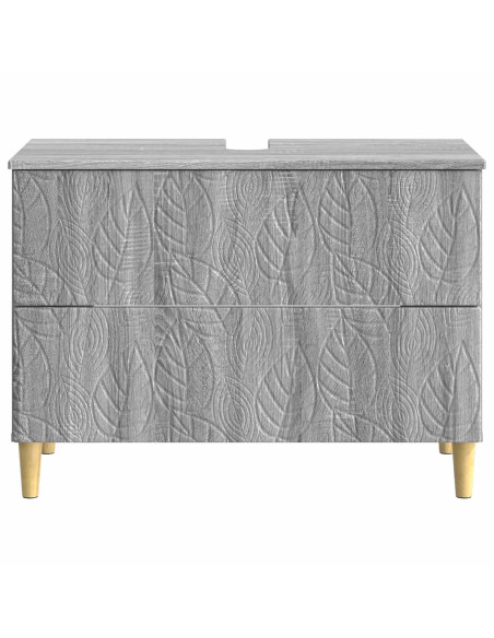 Armadio per Lavabo da Bagno DELFT Sonoma grigio 82 x 41 x 59 cm