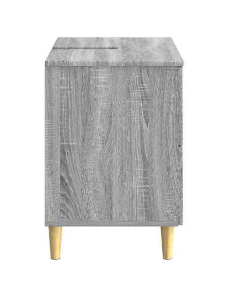 Armadio per Lavabo da Bagno DELFT Sonoma grigio 82 x 41 x 59 cm