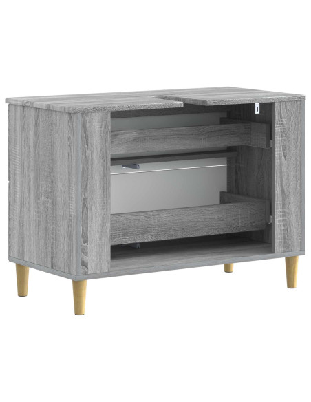 Armadio per Lavabo da Bagno DELFT Sonoma grigio 82 x 41 x 59 cm