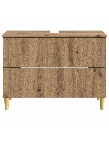Armadio per Lavabo da Bagno DELFT Rovere Artigianale
