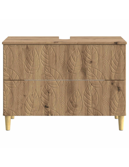 Armadio per Lavabo da Bagno DELFT Rovere Artigianale