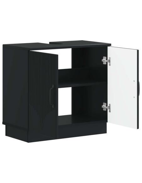 Armadio per Lavabo da Bagno HOORN Nero 59,5 x 31,5 x 56 cm