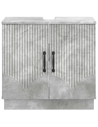 Armadio per Lavabo da Bagno HOORN Grigio Cemento