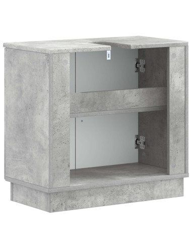 Armadio per Lavabo da Bagno HOORN Grigio Cemento