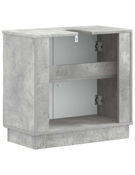 Armadio per Lavabo da Bagno HOORN Grigio Cemento