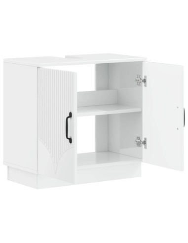 Armadio per Lavabo da Bagno HOORN Bianco Lucido