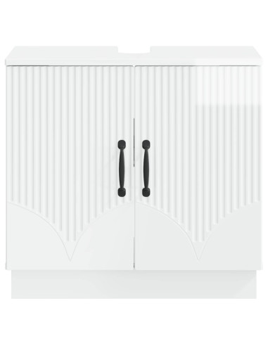 Armadio per Lavabo da Bagno HOORN Bianco Lucido