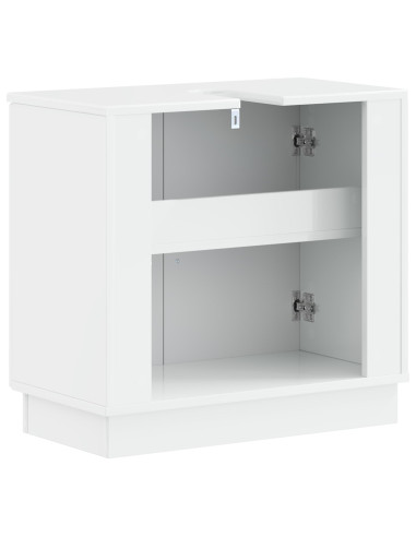 Armadio per Lavabo da Bagno HOORN Bianco Lucido