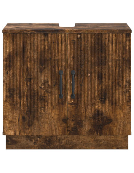 Armadio per Lavabo da Bagno HOORN Rovere Fumo
