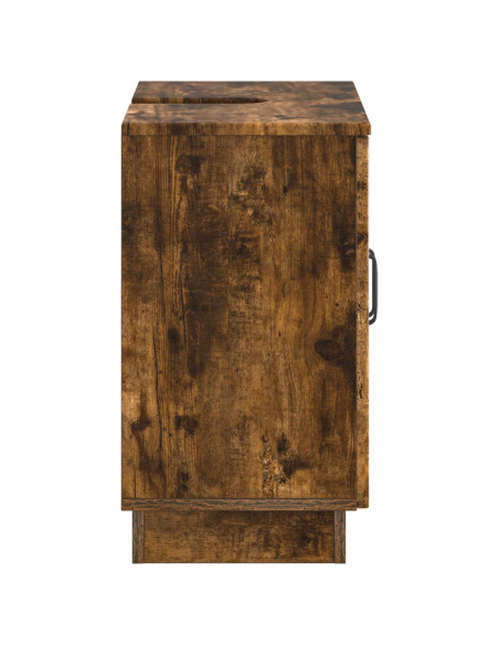 Armadio per Lavabo da Bagno HOORN Rovere Fumo