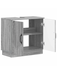 Armadio per Lavabo da Bagno HOORN Sonoma grigio 2