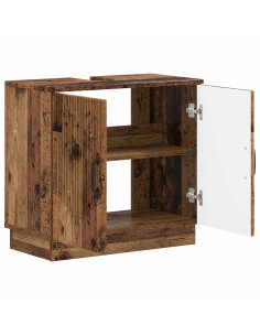 Armadio per Lavabo da Bagno HOORN Legno antico 2