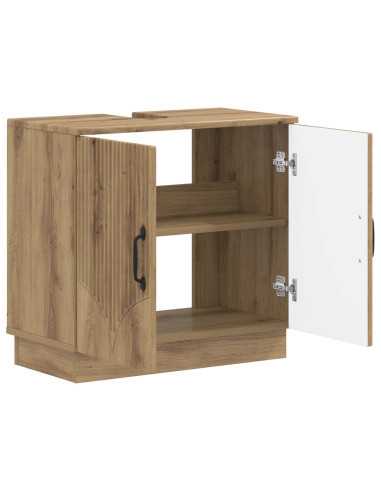 Armadio per Lavabo da Bagno HOORN Rovere Artigianale