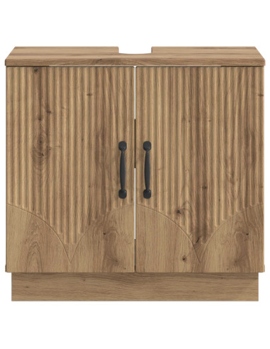Armadio per Lavabo da Bagno HOORN Rovere Artigianale