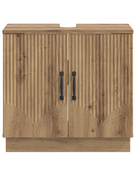 Armadio per Lavabo da Bagno HOORN Rovere Artigianale