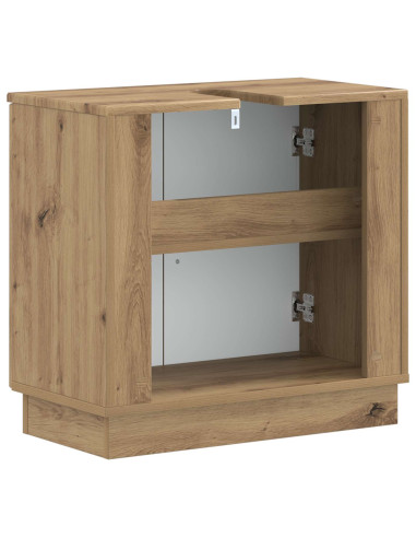 Armadio per Lavabo da Bagno HOORN Rovere Artigianale