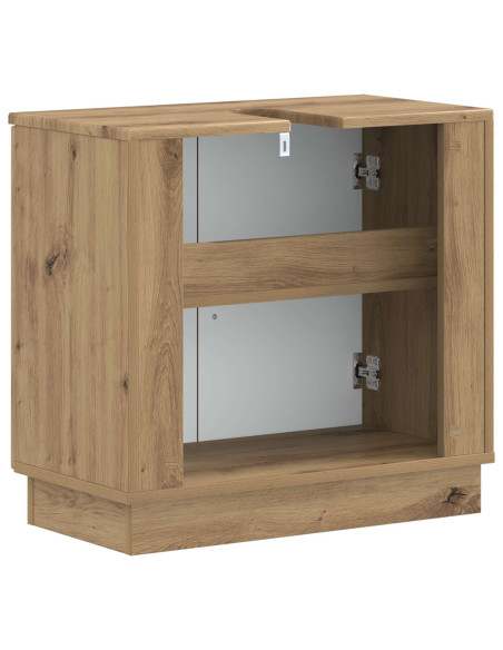 Armadio per Lavabo da Bagno HOORN Rovere Artigianale