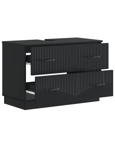Armadio per Lavabo da Bagno HOORN Nero 82 x 41 x 56 cm