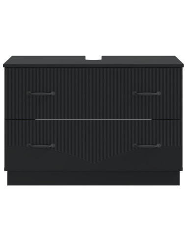 Armadio per Lavabo da Bagno HOORN Nero 82 x 41 x 56 cm